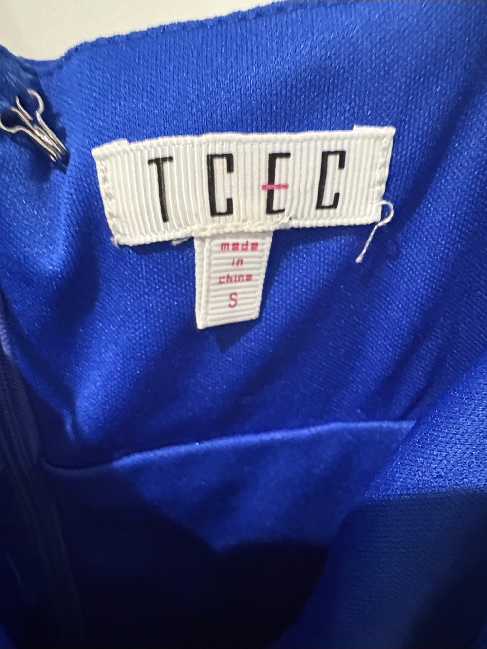 TCEC Royal Blue Ruffle Mini Dress - Picture 3 of 3